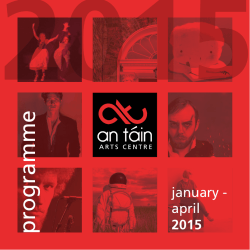programme - An Táin Arts Centre,Theatre, Dundalk