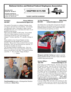 Tucson Chapter 55 Newsletter