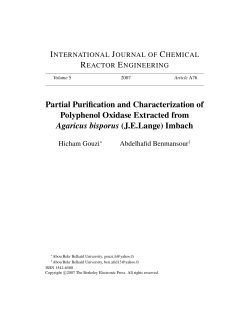 Partial Purification and Characterization of