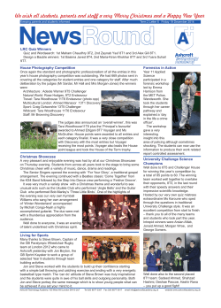 Newsletter PDF - Ashcroft Technology Academy