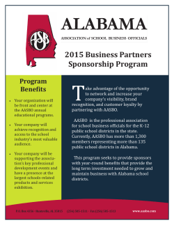 2015 Business Partners Sponsorship Program