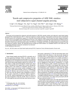 Tensile and compressive properties of AISI 304L stainless steel