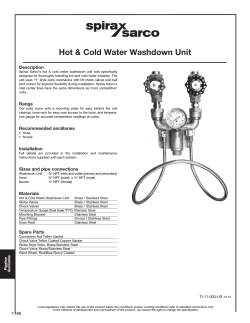 Hot & Cold Water Washdown Unit