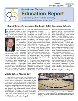 Education Report - Selah School District