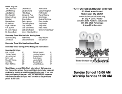December 14, 2014 - Faith United Methodist Church | Richwood, WV