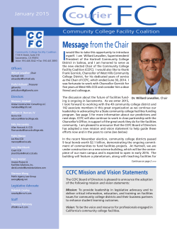 CCFC Courier - Community College Facility Coalition