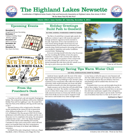 View the latest Newsette!