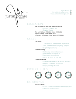 Resume - Justin Comer