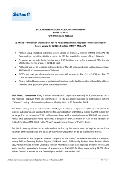 Press Release - EGM-Dec 2014 - Announcements
