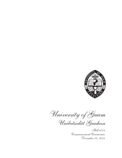Fall 2014 Commencement Booklet