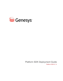 PDF Version - Genesys Documentation