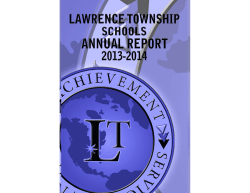 Read the Lawrence Township Schools Annual Report 2013