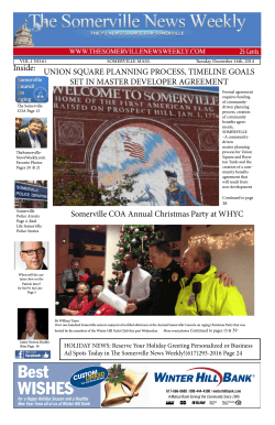 December 16th 2014 Somerville News Weekly