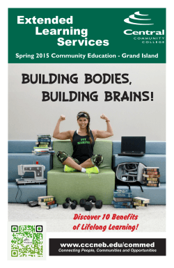 Extended Learning Services Building Bodies, Building Brains!