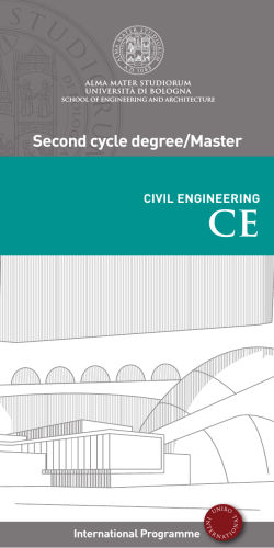 Second cycle degree/Master - Università degli Studi di Bologna