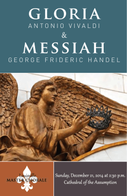 gloria messiah - The Louisville Master Chorale