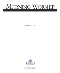 December 21, 2014 - Wallace Presbyterian Church