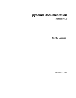 pyeemd Documentation