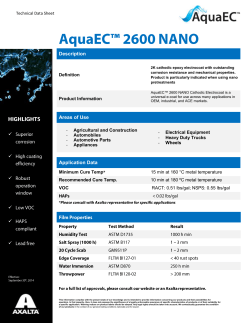 AquaEC 2600 NANO TDS - Axalta Coating Systems