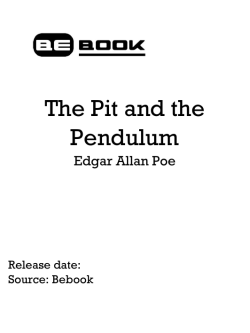 The Pit And The Pendulum - Poe Edgar Allan