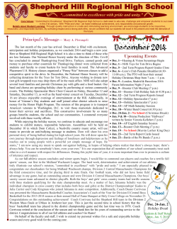 December 2014 Newsletter - Dudley-Charlton Regional School District