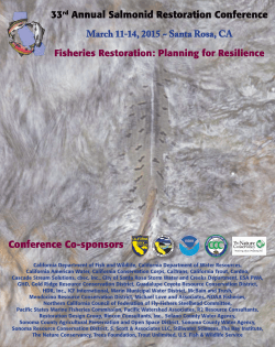 Conference Co-sponsors - Salmonid Restoration Federation