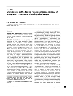 Endodontic-orthodontic relationships: a review of
