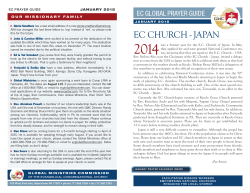 EC CHURCH - JAPAN - Evangelical Congregational Church