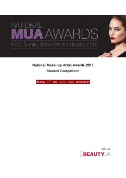 National Make-up Artist Awards 2015 Student Competition