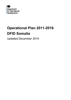 Somalia operational plan 2014