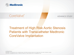 Treatment of High Risk Aortic Stenosis Patients with Transcatheter