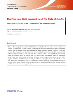 How Toxic are Gold Nanoparticles? The State-of