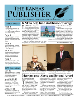 Publisher - Kansas Press Association