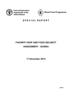 GUINEA 17 December 2014 - Food and Agriculture Organization of