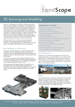 3D Scanning and Modelling - LandScope Engineering Ltd