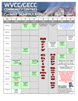 CycleFIT - District of West Vancouver