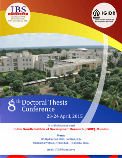 8th Doctoral Thesis Conference