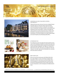 Festive Brochure  - Waldorf Astoria