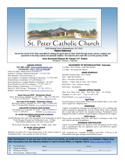 PDF - St Peter Catholic Church