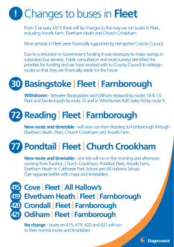 Changes to buses inFleet