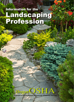 Landscaping Profession - Department of Consumer and Business
