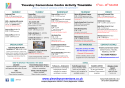 PDF FILE - Yiewsley Cornerstone Centre