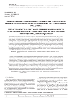 zero-dimensional 2-phase combustion model in a dual