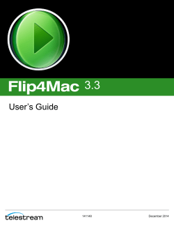 Flip4Mac User Guide
