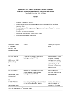 Planning Committee Agenda - Little Chalfont Parish Council