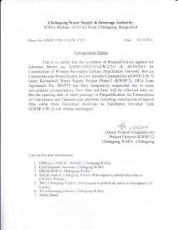 reference Memo no. KWSP-2/PD/l5lI4lW-2l2ll dt