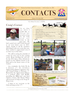Current Newsletter - Kansas City Radio Control