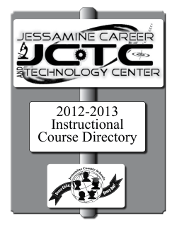 2012-2013 Instructional Course Directory