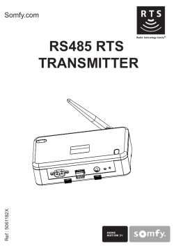 Somfy RS485 RTSTransmitter