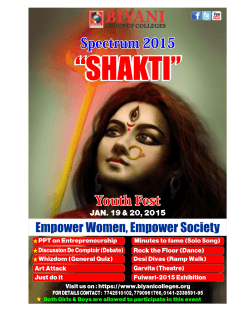 “SHAKTI” Youth Fest Jan. 19 & 20